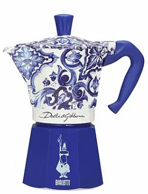 מקינטה ביאלטי מוקה אקספרס 6 כוסות Bialetti Dolce&Gabbana Blue