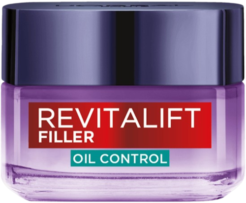 Loreal Revitalift Filler Oil Control Cream 50ML לוריאל רוויטליפט קרם ג'ל חומצה היאלרונית לעור שמן