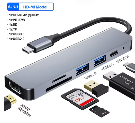 מתאם HUB, Type-c  , ל-HDMI 