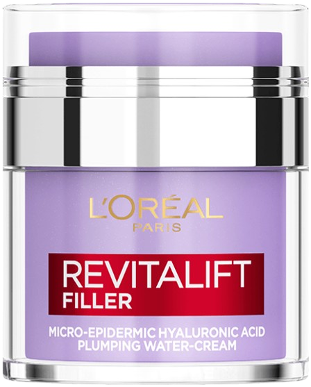 Loreal Revitalift Filler Plumping Water Cream 50ML לוריאל רוויטליפט פילר קרם ג