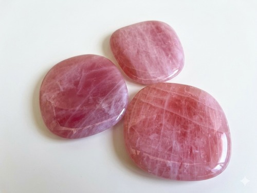 תרפי סטון רוז קוורץ גדולה BIG ROSE QUARTZ THERAPY STONE