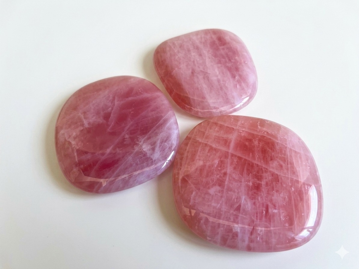 תרפי סטון רוז קוורץ גדולה BIG ROSE QUARTZ THERAPY STONE