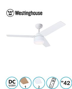 מאוורר תקרה לבן + שלט "Westinghouse TALIA 42