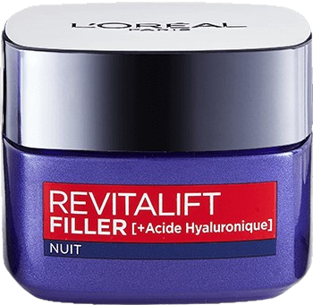 Loreal Revitalift Filler Night Cream 50ML לוריאל רוויטליפט פילר קרם לילה