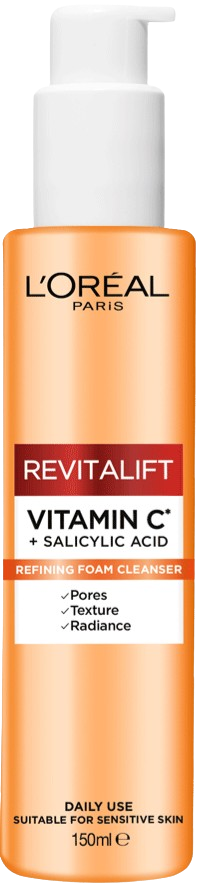 Loreal Revitalift Vitamin C Refining Foam Cleanser 150ML לוריאל רוויטליפט ויטמין סי ג
