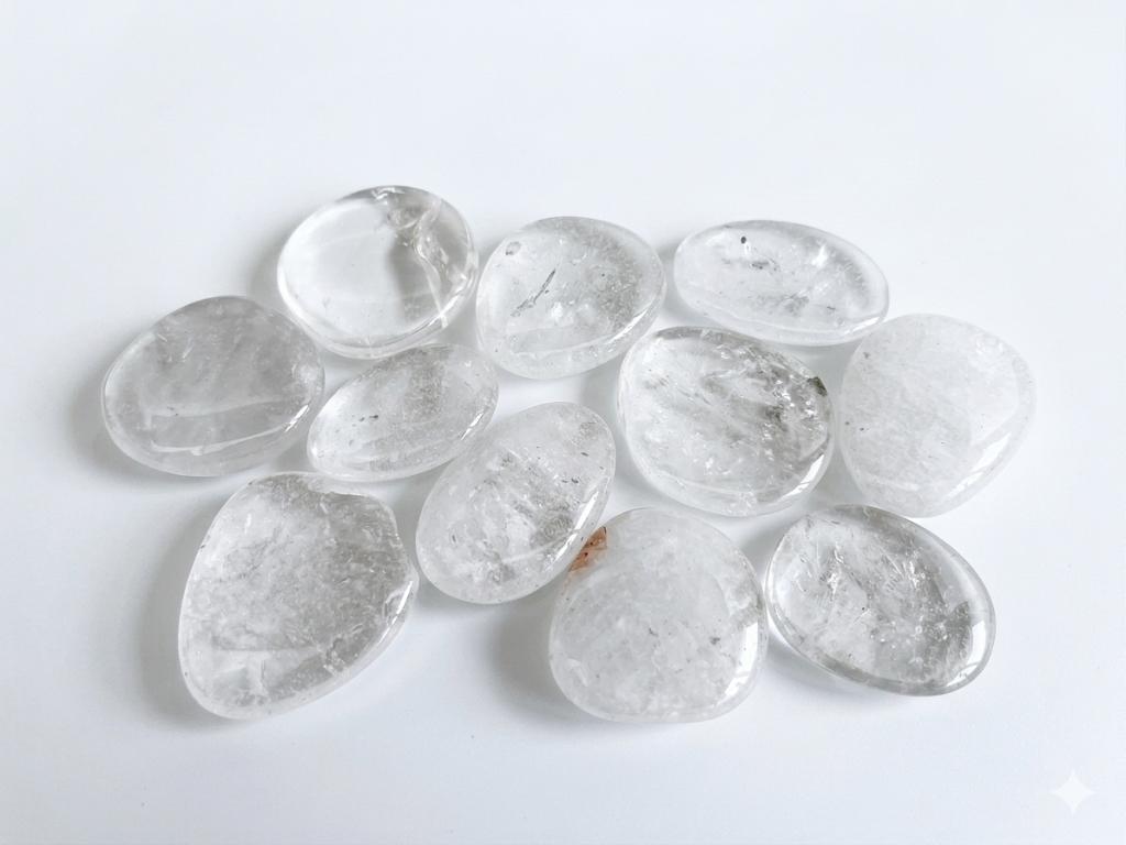 תרפי סטון קריסטל קוורץ לבן CLEAR QUARTZ THERAPY STONE