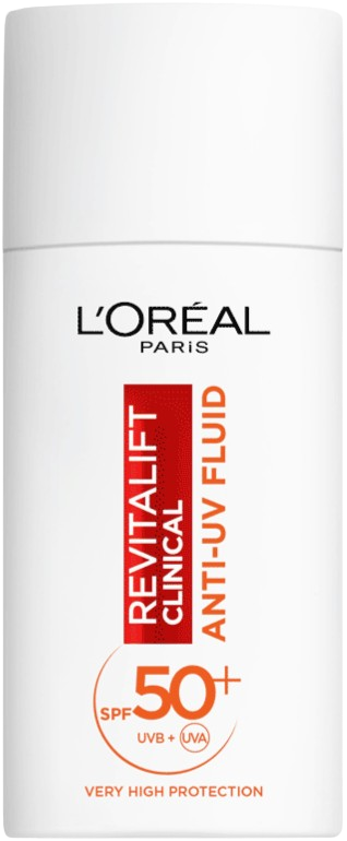 Loreal Revitalift Vitamin C SPF50 Anti-UV Fluid 50ML לוריאל רוויטליפט ויטמין סי תחליב לחות