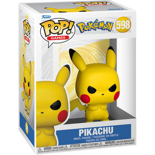 בובת פופ משחקים: פוקימון - פיקאצ'ו  - Funko POP! Games: Pokemon - Pikachu (Grumpy) #598