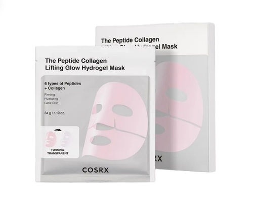 מסיכת הידרו ג'ל Cosrx The Peptide Collagen Lifting Glow Hydrogel Mask 34g*3