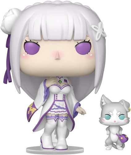 בובת פופ אנימה: ריזירו - אמיליה & פק - Funko POP! Anime: Re: Zero - Starting Life in Another World - Emilia & Puck #2112