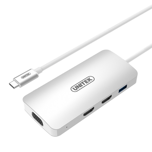מתאם Unitek USB 3.1 Type-C to USB + HDMI + VGA Converter יוניטק