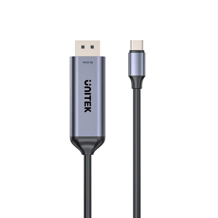 כבל Unitek V1423D DisplayPort 1.4 USB-C to DisplayPort Cable - 1.8m יוניטק