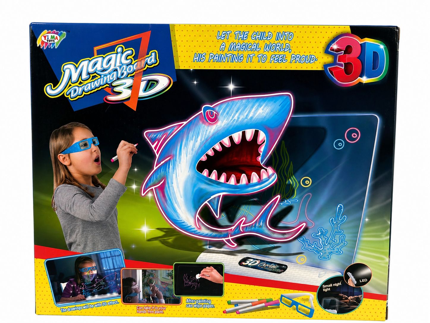 לוח ציור תלת מימד לילדים Magic Drawing Board 3D