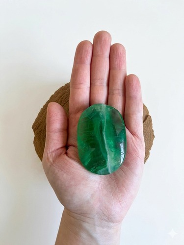 פאלם פלואורייט ירוקה GREEN FLUORITE PALM