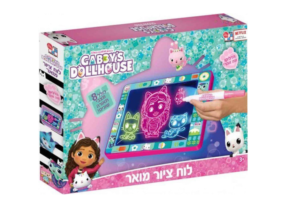 לוח ציור מואר בית הבובות של גבי Gabby