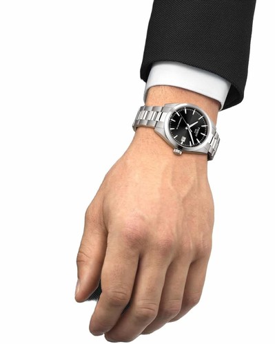 Tissot T1658071105100 Gentleman 38mm Powermatic 80 גברים חדש