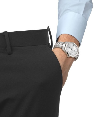 Tissot T1658071103100 Gentleman 38mm Powermatic 80  גברים חדש