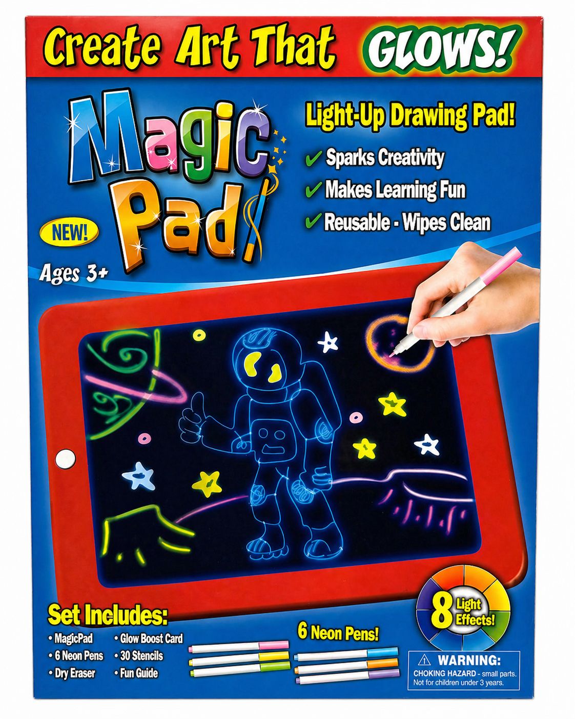 לוח ציור זוהר Magic Pad לילדים