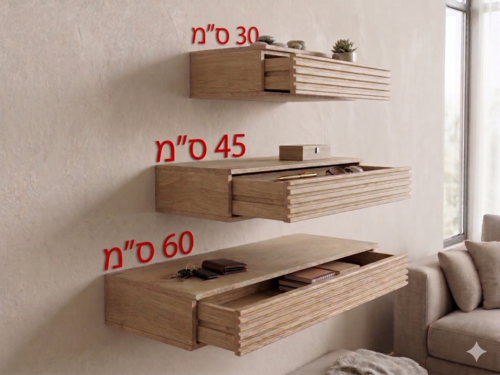 מדף קרלוס עם מגירה 60 ס