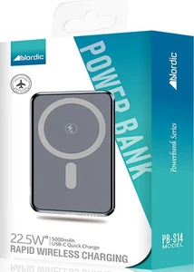 מטען נייד מגסייף Nordic 22.5W אלחוטי נורדיק סוללת גיבוי PB-S14