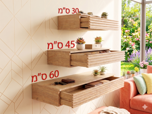 מדף קרלוס עם מגירה 60 ס