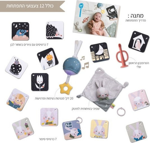 ערכת שינה מושלמת לתינוקות 12 פריטים עם אורות וצלילים