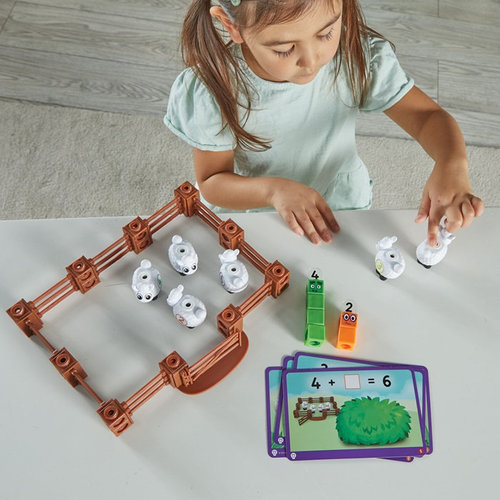 חוות כבשים עם ערכת קוביות נאמברבלוקס (89 חלקים)