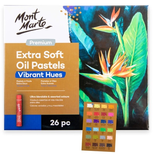 סט 26 פסטל שמן- Mont Marte Premium Extra Soft