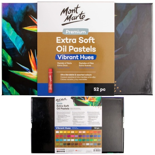 סט 52 פסטל שמן- Mont Marte Premium Extra Soft