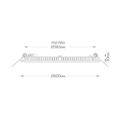 שקוע לד עגול 600mm 56W אור חם ACTEC