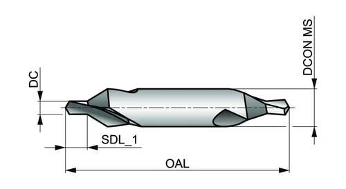 מקדח מרכז 6.3mm X 16.0mm HSS דגם a2006.3x16.0