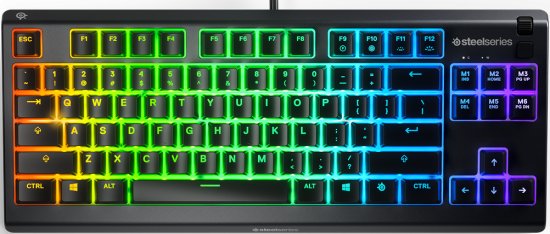 מקלדת גיימירים חוטית SteelSeries Apex 3 TKL Silent RGB (5707119044790) Black