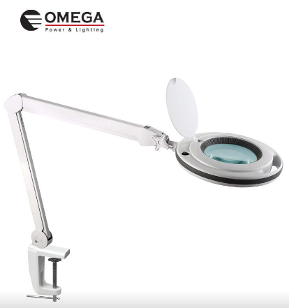 מנורת שולחן זכוכית מגדלת PRO MAGNUS 8W- דגם משודרג - OMEGA