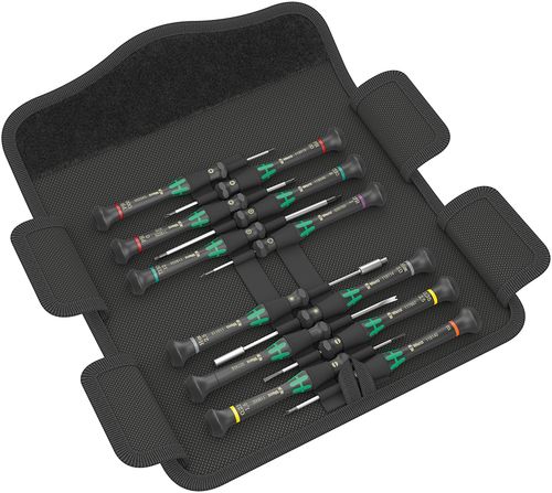 סט מברגי אלקטרוניקה 12 יח' בפאוץ' Kraftform Electronics 1