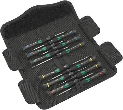 סט מברגי אלקטרוניקה 12 יח' בפאוץ' Kraftform Universal 1