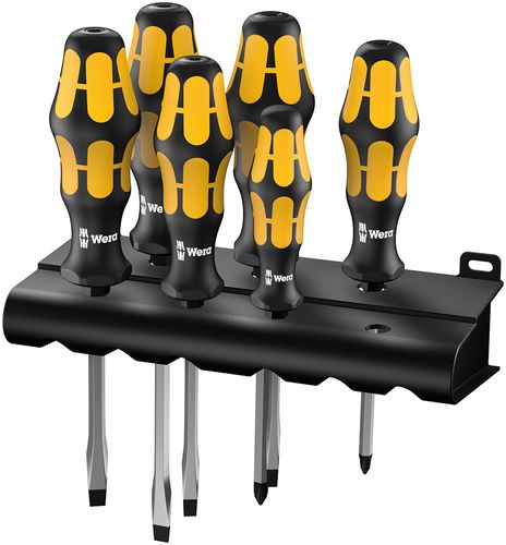 סט מברגי דפיקה 6 יח' במעמד Kraftform 932/S/6
