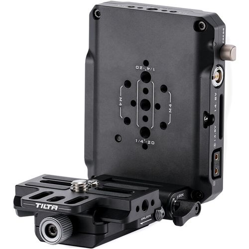 קיט פלטת סוללה ותושבת למצלמה Tilta Mini PD V-Mount Plate Arca Receiver Kit