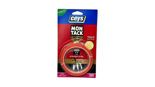 גליל דבק דו צדדי מונטק MONTACK מחוזק ברשת 