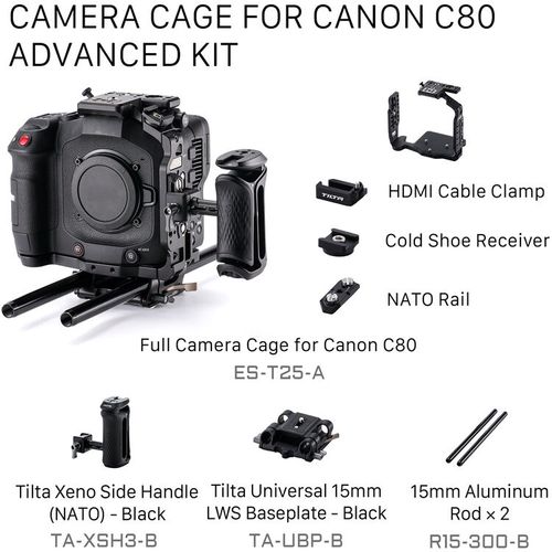 קיט כלוב מצלמה Tilta Cage Canon C80 Advanced Kit