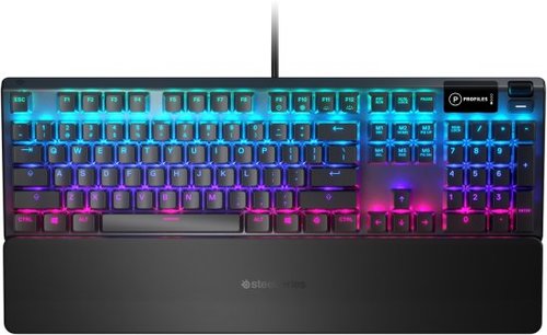 מקלדת מכאנית היברידית SteelSeries Apex 5 עם עיצוב אלומיניום ותאורת RGB מלאה