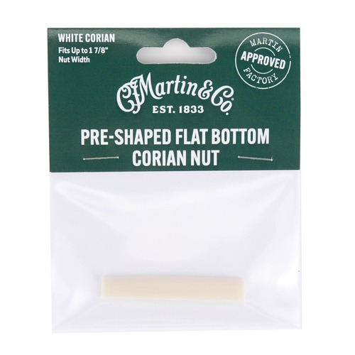 נאט לגיטרה אקוסטית MARTIN Pre-Shaped Flat Bottom Corian Nut 18NT0002