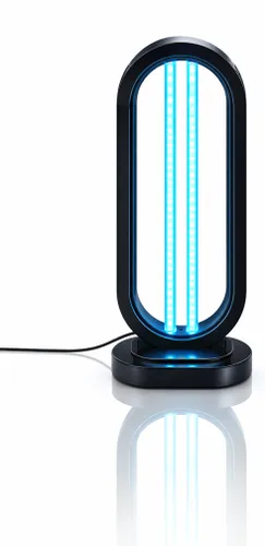 מנורת UV לחיטוי משטחים ואוויר, בעיצוב קומפקטי עם שליטה נוחה.