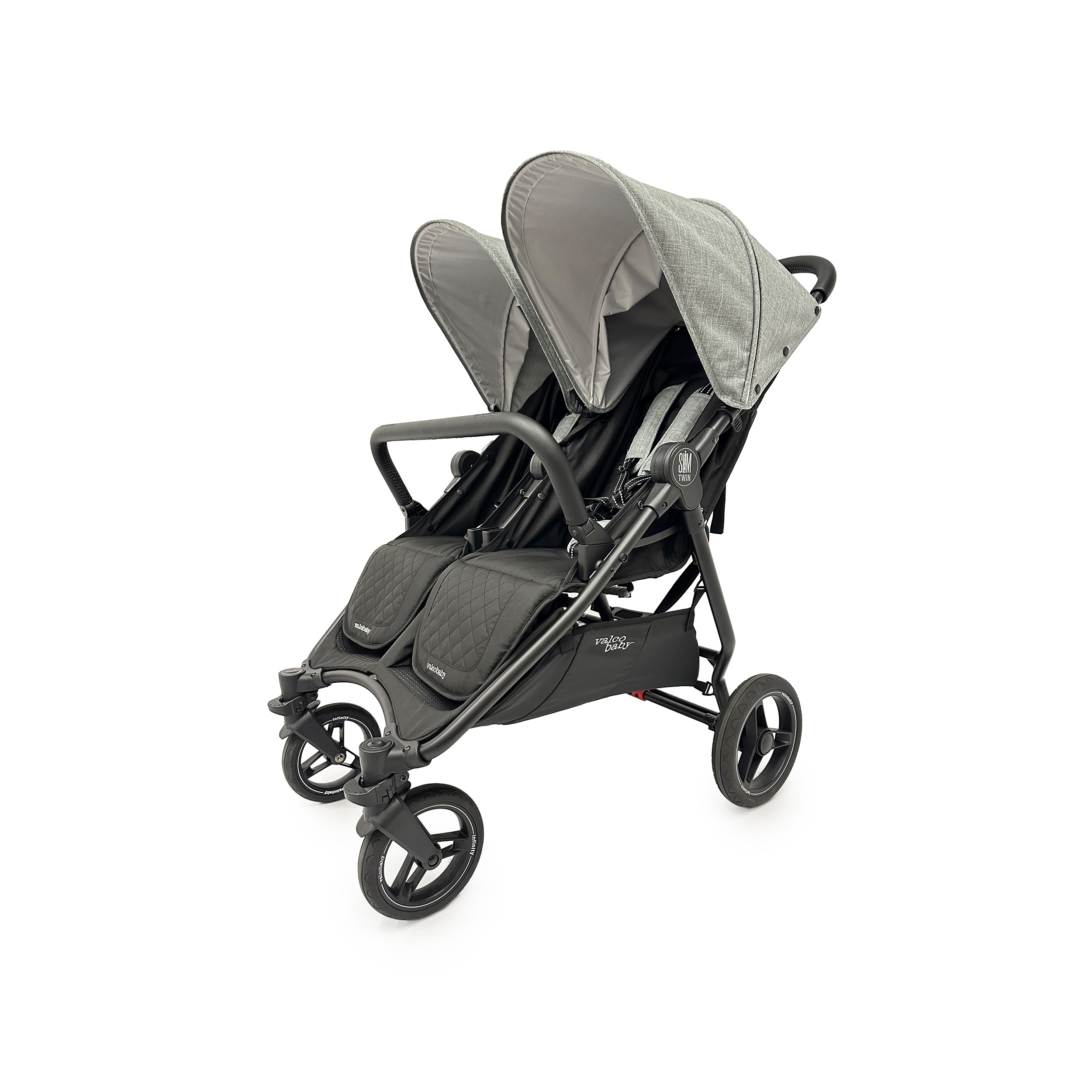 ולקו בייבי סלים טווין עלית / Valco Baby Slim Twin Elite - אפור מלנז
