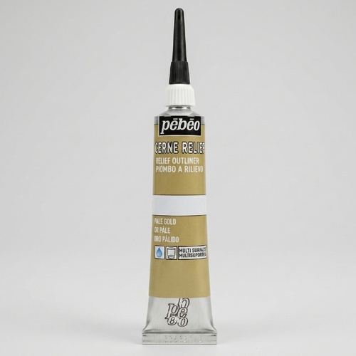 תוחם לזכוכית זהב 20 מל Pebeo Pale Gold