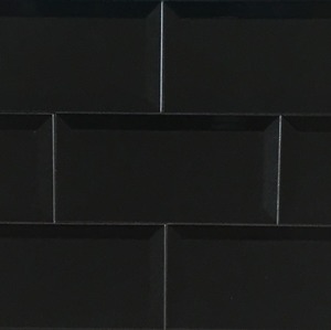 אריח 7.5*15 שחור פאזה מבריק - Bisel Negro - מחיר ליחידה