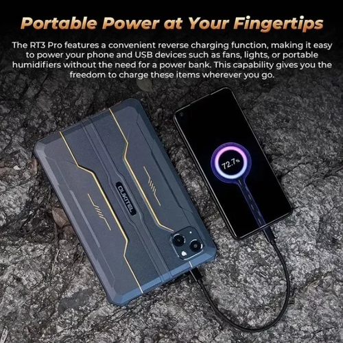 טאבלט מוקשח OUKITEL RT3PRO 4G 4+128 8.0 שחור סוללה 5150mAh