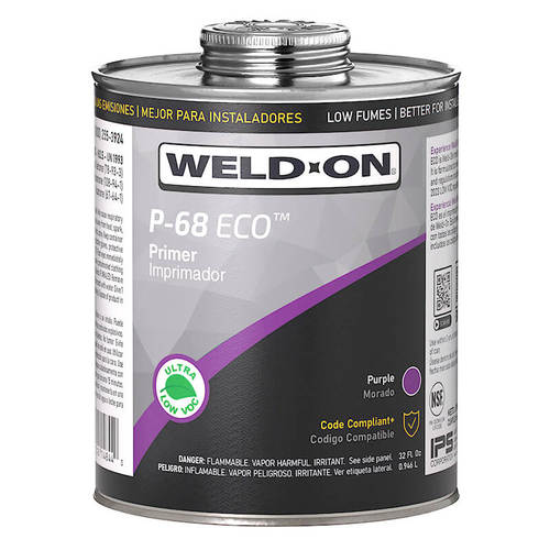 ממיס פריימר P-68 שקוף 236 מל WELD ON לצנרת U-PVC
