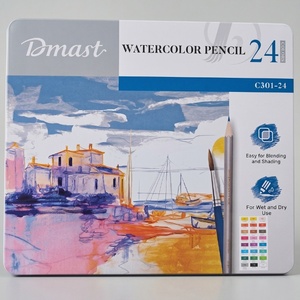 סט 24 עפרונות צבעונים אקוורל Dmast