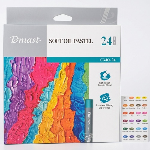 סט 24 פסטל שמן רך- Dmast Oil Pastels
