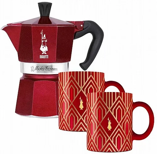 סט ה-BIALETTI MOKA EXPRESS ART DECO
